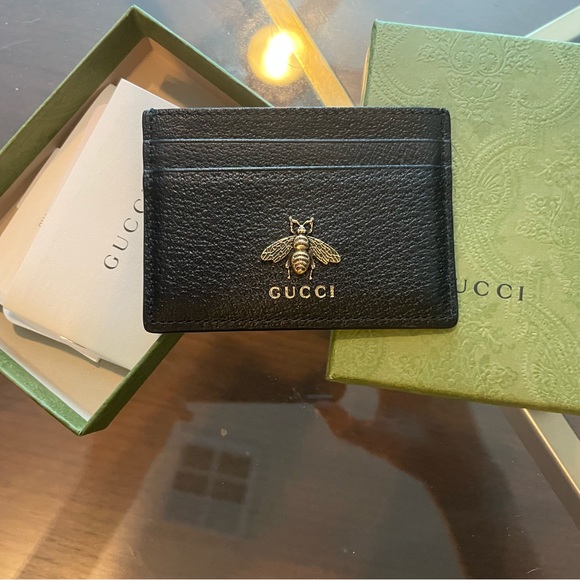 **SOLD** Gucci Animalier Leather Card Case - 100% Authentic - Picture 4 of 5